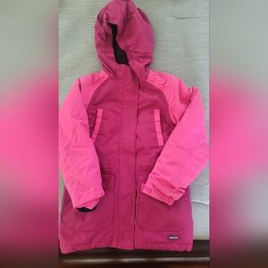 Lands' End Girl's Fuchsia and Pink Girls (Size 8) Winter Jacket